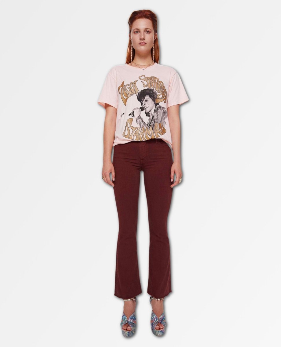 Ziggy Stardust Bowie Golden Tee - miamidrugpossession