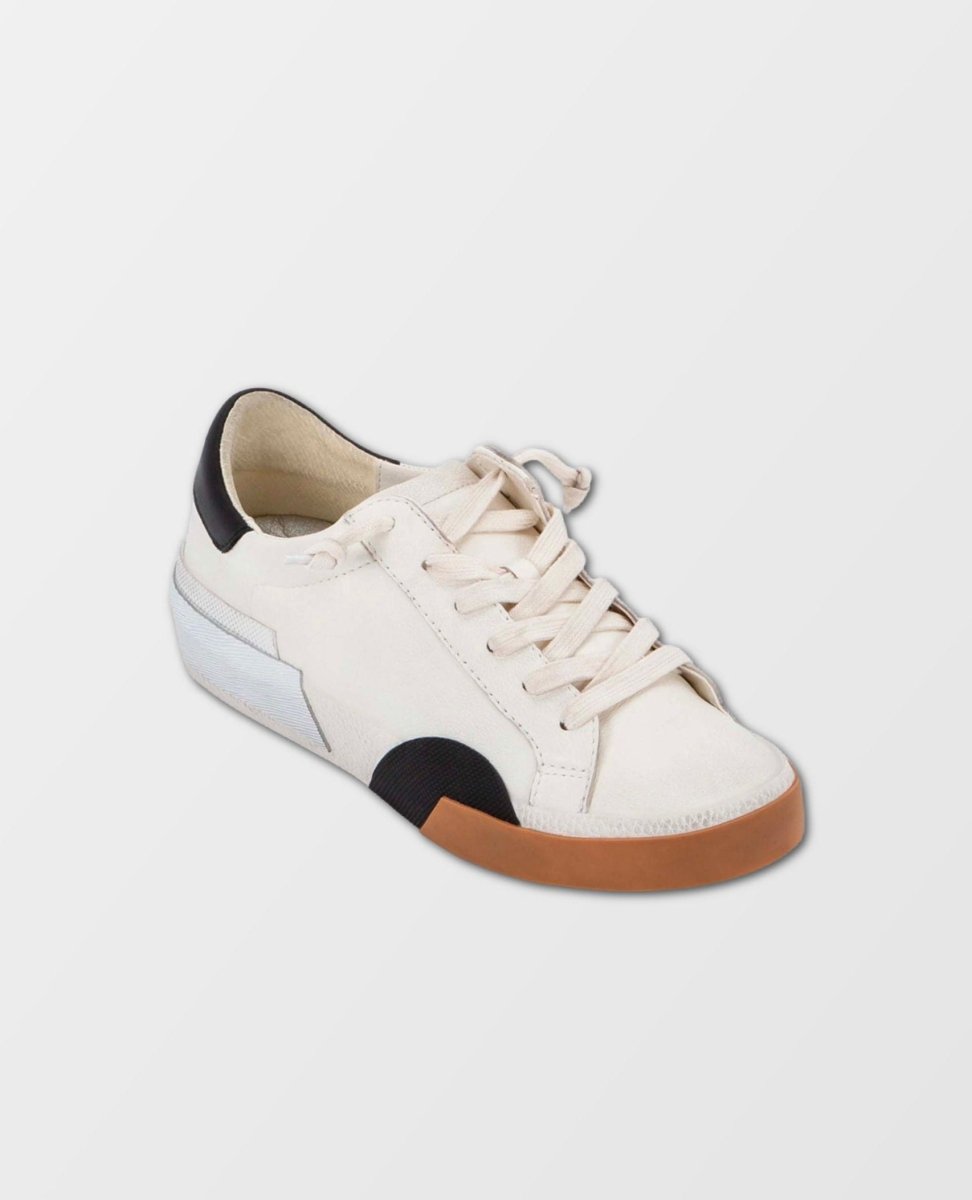 Zina Sneakers White Black Leather - clearpathherbicide