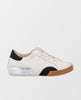 Zina Sneakers White Black Leather - miamidrugpossession