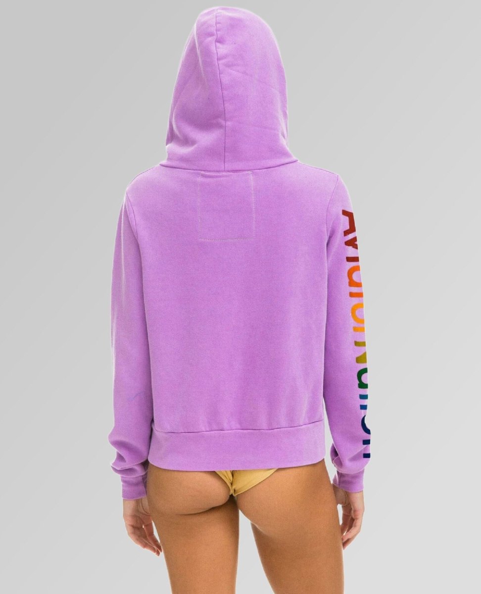 Zip Hoodie Venice Neon Purple - PINK ARROWS