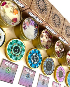 Zodiac Crystal Namaste Candles Assorted Full Size 8 oz - miamidrugpossession