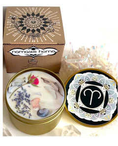 Zodiac Crystal Namaste Candles Assorted Full Size 8 oz - miamidrugpossession