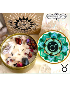 Zodiac Crystal Namaste Candles Assorted Full Size 8 oz - miamidrugpossession