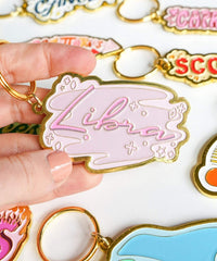 Zodiac Keychains - PINK ARROWS